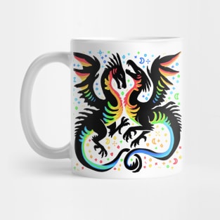 Love is Love Dragon Illustration Mug